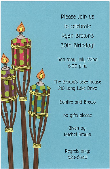 30th birthday invitation