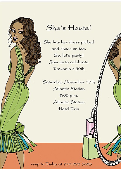 30th birthday invitation