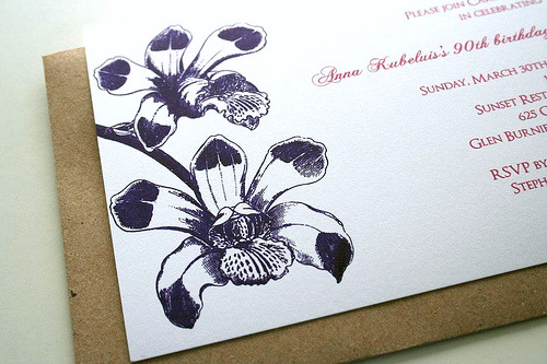 90th birthday invitation