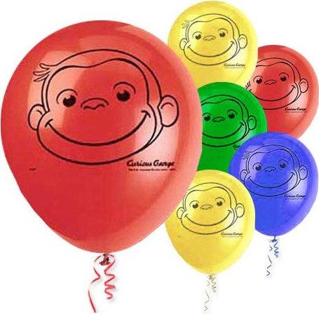 curious george party balloons curious george party balloons