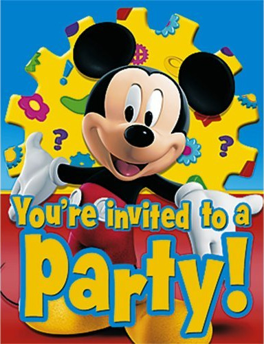 Mickey Mouse Birthday Invitations