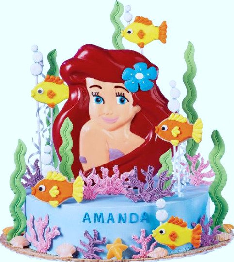ariel birthday cake