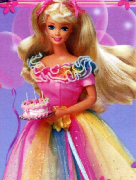 barbie with cake