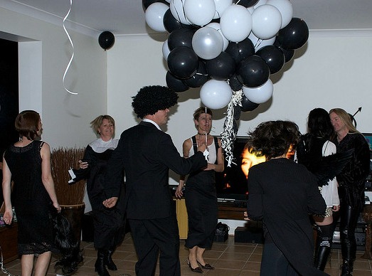 black and white party